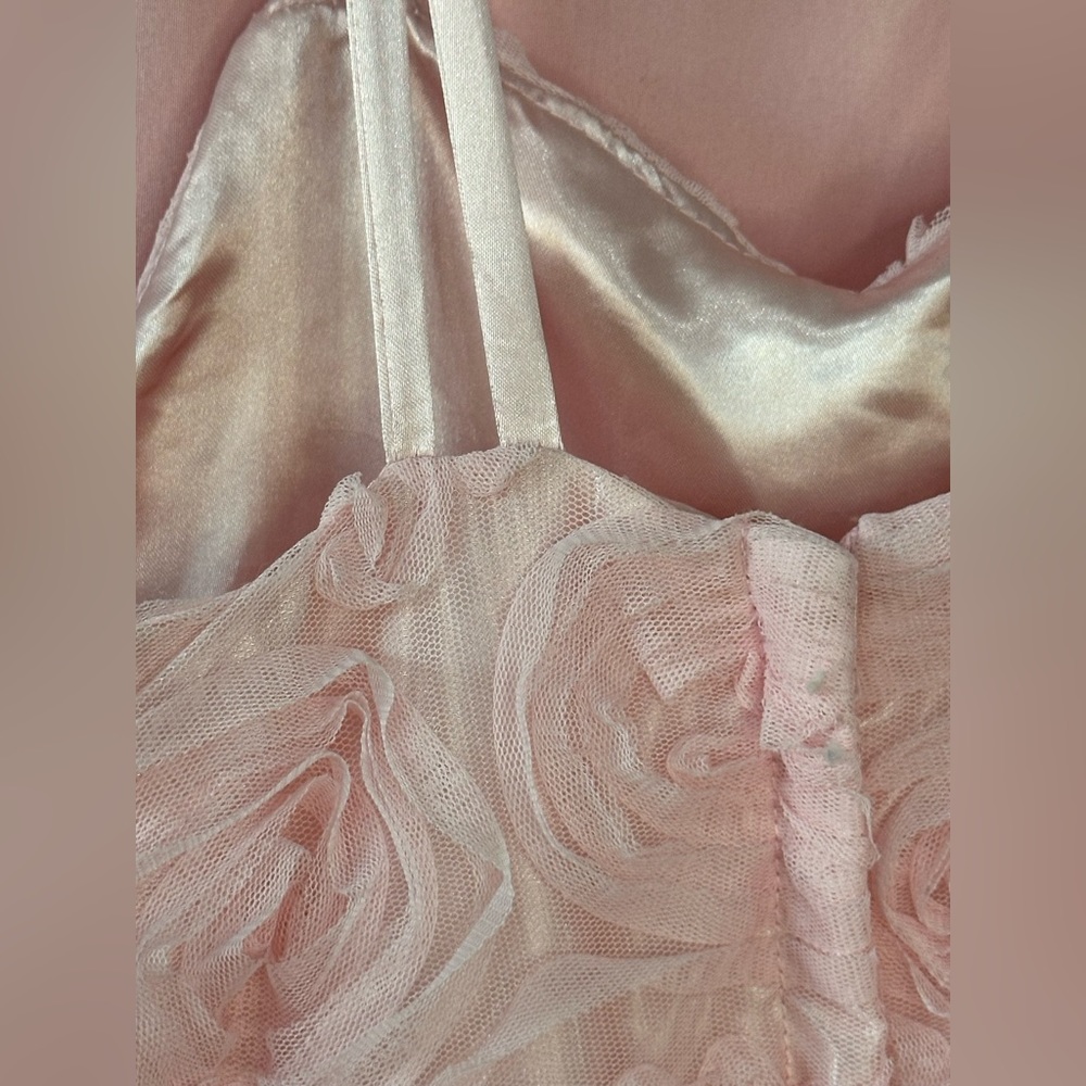 Chasing Fireflies Swirling Pink Roses Dress- Sz 7 - Picture 5 of 10